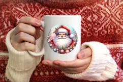 Polar Bear Round Ornament Sublimation PNG Product Image 3