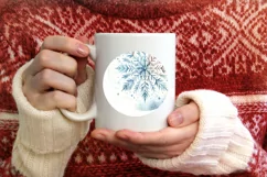 Round Christmas Ornament Sublimation|Clipart Product Image 4