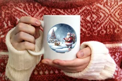 Christmas Winter Scene Santa PNG Product Image 3