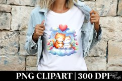 Cats Spring Heart Love Clipart |T-shirt, Mug, Tumbler Product Image 4