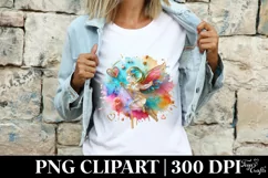 Cupid Angel Of Love Watercolor Florals Clipart Product Image 3