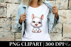 Bunny , Clipart |T-shirt, Mug PNG Product Image 4