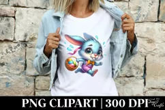 Easter Bunny Clipart |T-shirt, Mug PNG Product Image 4