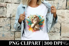 Cupid Angel Of Love Surprise, Watercolor Clipart Product Image 4