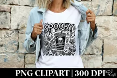 Halloween Spooky Watercolor Clipart PNG Product Image 1