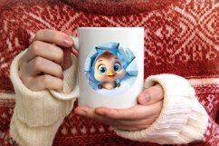 Christmas Round Cute Animal Ornament Sublimation Product Image 3