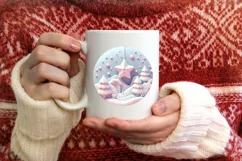 Christmas Round Ornament Sublimation Product Image 3
