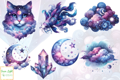 Celestial Galaxy Mystical Cosmic Clipart, Magical Graphics Product Image 3