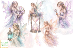 Fairy Apothecary Clipart, Magical Fairy Graphics Bundle PNG Product Image 3