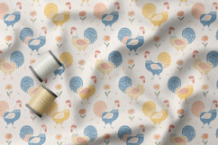Rustic Rooster Seamless Pattern Collection Farmhouse Style Product Image 2