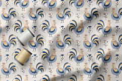 Rustic Rooster Seamless Pattern Collection Farmhouse Style Product Image 4