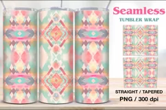 4 Rainbow Boho Tumbler Sublimation, 20 oz Tumbler Wrap Product Image 4