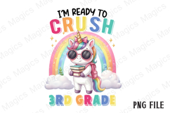 3RD Back to School Unicorn Sublimation Product Image 1