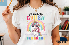 3RD Back to School Unicorn Sublimation Product Image 2