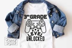 3rd Grade Unlocked Level Up SVG - Back To School Gamer PNG Product Image 3