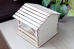 Nativity barn #3 - laser cutting file, Christmas scene Product Image 4