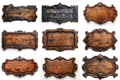 Vintage Wooden Signboard 10_Set V-10 Product Image 3