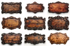 Vintage Wooden Signboard 10_Set V-11 Product Image 3