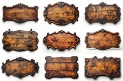 Vintage Wooden Signboard 10_Set V-12 Product Image 3