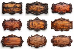 Vintage Wooden Signboard 10_Set V-16 Product Image 3