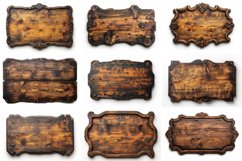 Vintage Wooden Signboard 10_Set V-5 Product Image 3