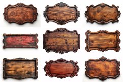Vintage Wooden Signboard 10_Set V-7 Product Image 3