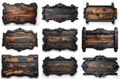 Vintage Wooden Signboard 10_Set V-9 Product Image 3