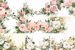 Watercolor Floral Border illustration 10 Set-1 Product Image 3