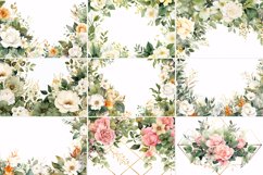 Watercolor Floral Border illustration 10 Set-5 Product Image 3