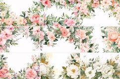 Watercolor Floral Border illustration 10 Set-7 Product Image 3