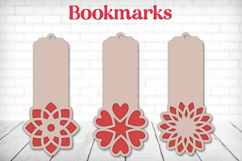 Flower mandala bookmark svg, Layered papercut Product Image 1