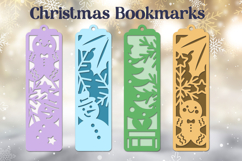 Christmas bookmarks svg, Gift tags layered, Laser cut Product Image 1