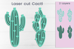 Layered bookmarks with cactus svg, Succulent laser cut Product Image 1