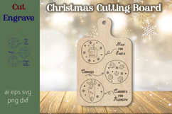 Treats for Santa cutting board, Cookies and milk for Santa Product Image 1