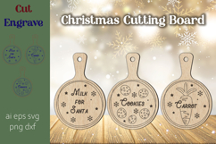 Treats for Santa cutting board, Cookies and milk for Santa Product Image 1