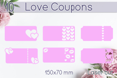Love coupons, Valentine's Day gift idea, Card laser cut Product Image 2