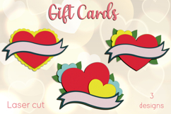 Valentines day heart cards, Love gift card, Mom day svg Product Image 1