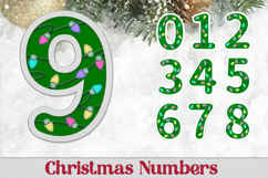 3d Christmas numbers svg, Laser cut layered Christmas Product Image 1