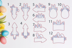 Easter egg hunt markers laser cut, Kids Easter game Product Image 2