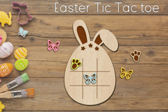 Kids Easter game, Tic tac toe svg laser cut Product Image 1