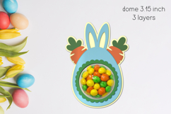 Easter candy dome svg, Easter bunny candy holder layered Product Image 2