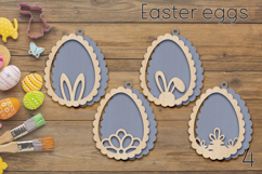 Easter eggs gift tags laser, Decorative Easter garland Product Image 2