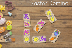 Easter domino Svg, Kids Easter game laser cut Product Image 1
