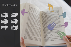 Paper clip bookmark, Bookmark laser cut, Page marker svg Product Image 1