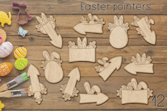 Easter egg hunt markers laser cut, Kids Easter game Product Image 1