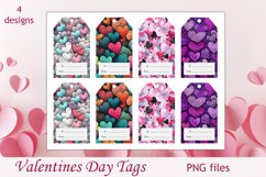 Gift labels Valentines day, Valentine tags printable png Product Image 2