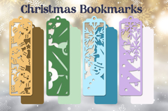 Christmas bookmarks svg layered, Gift tags laser cut Product Image 2