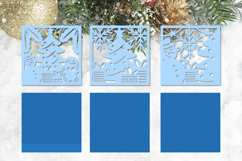 Layered Christmas card svg, Winter decoration papercut Product Image 2