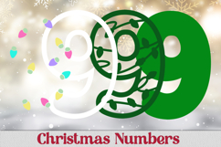 3d Christmas numbers svg, Laser cut layered Christmas Product Image 3