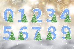 Christmas Tree numbers svg, Christmas layered decoration Product Image 3